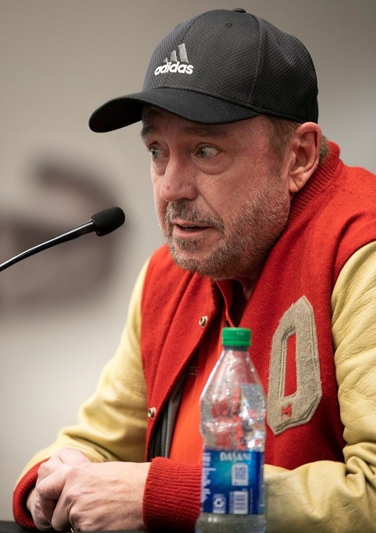 former Ohio State athletes, who said they were sexually abused by university physician Richard Strauss decades ago addressed Ohio State's Board of Trustees, calling on the university to \"tell the truth\" and \"do the right thing.\" at the Longaberger Alumni House during the board of trustees' public full board meeting,